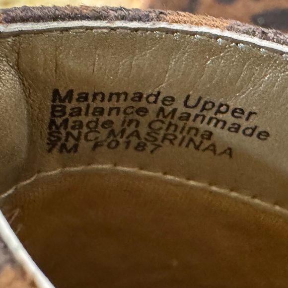 Style & Co. Leopard faux suede ankle boots Excellent UNUSED condition!! 7M - Picture 14 of 16